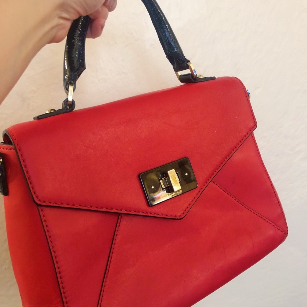 SOLD Kate Spade Red Leather Handbag